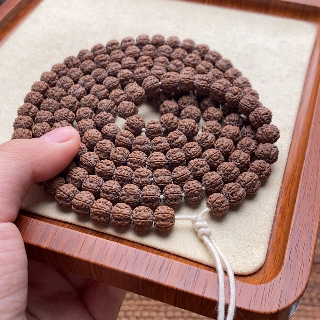 边***妞手串金刚菩提老树梅花108卡9