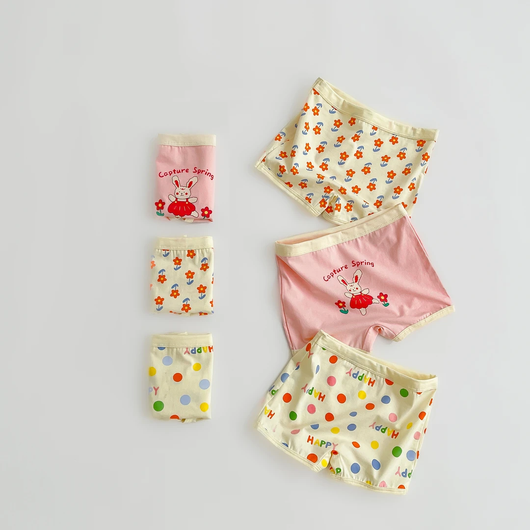 儿童卡通洋气三角透气安全棉棉内裤2302
