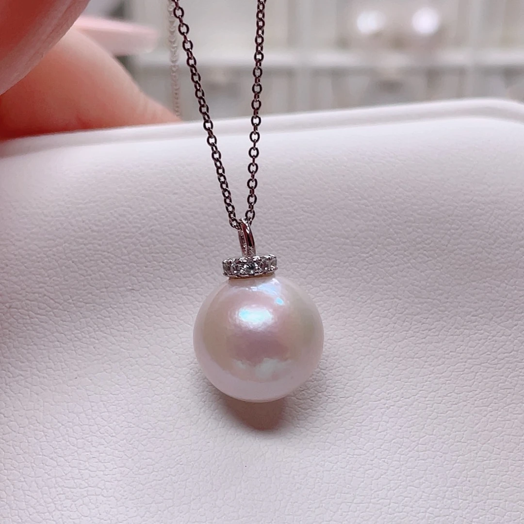 吊坠(赠链)淡水珍珠银S925镶嵌