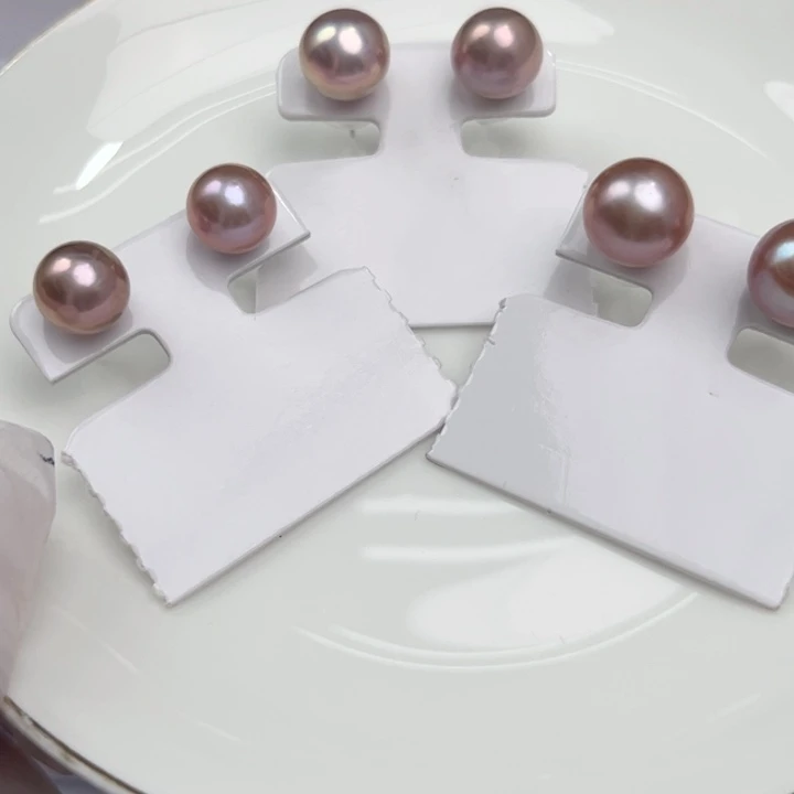 淡水珍珠耳饰银S925镶嵌