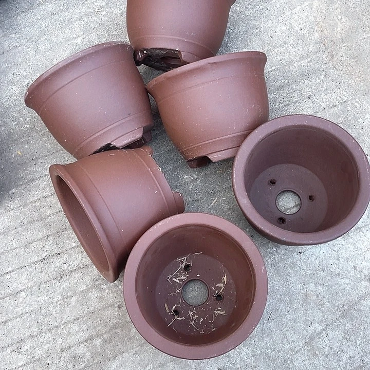 紫砂花盆50-6。11.5-9