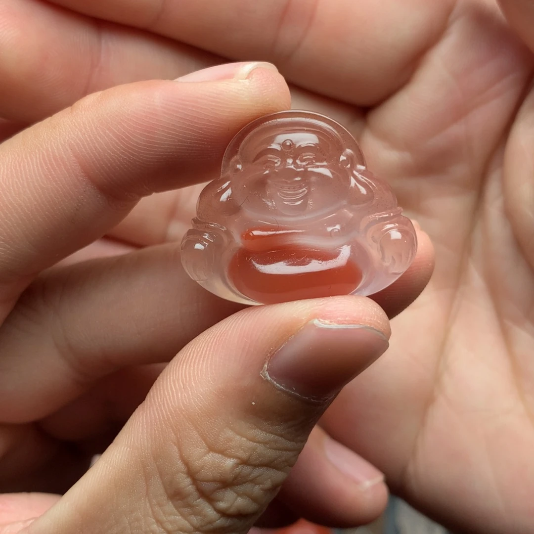 玛瑙/玉髓未镶嵌1弥勒佛公