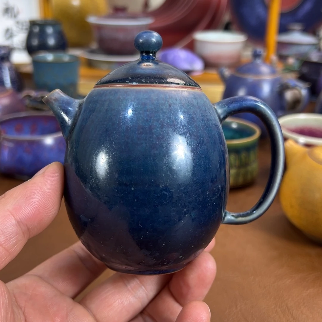 瓷摆件神垕钧瓷原矿釉清货30