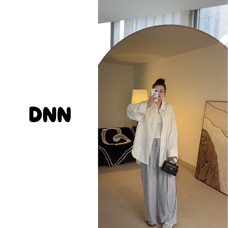现货【大妮妮】大码悠长假期毛边卷边毛圈棉休闲三色卫裤