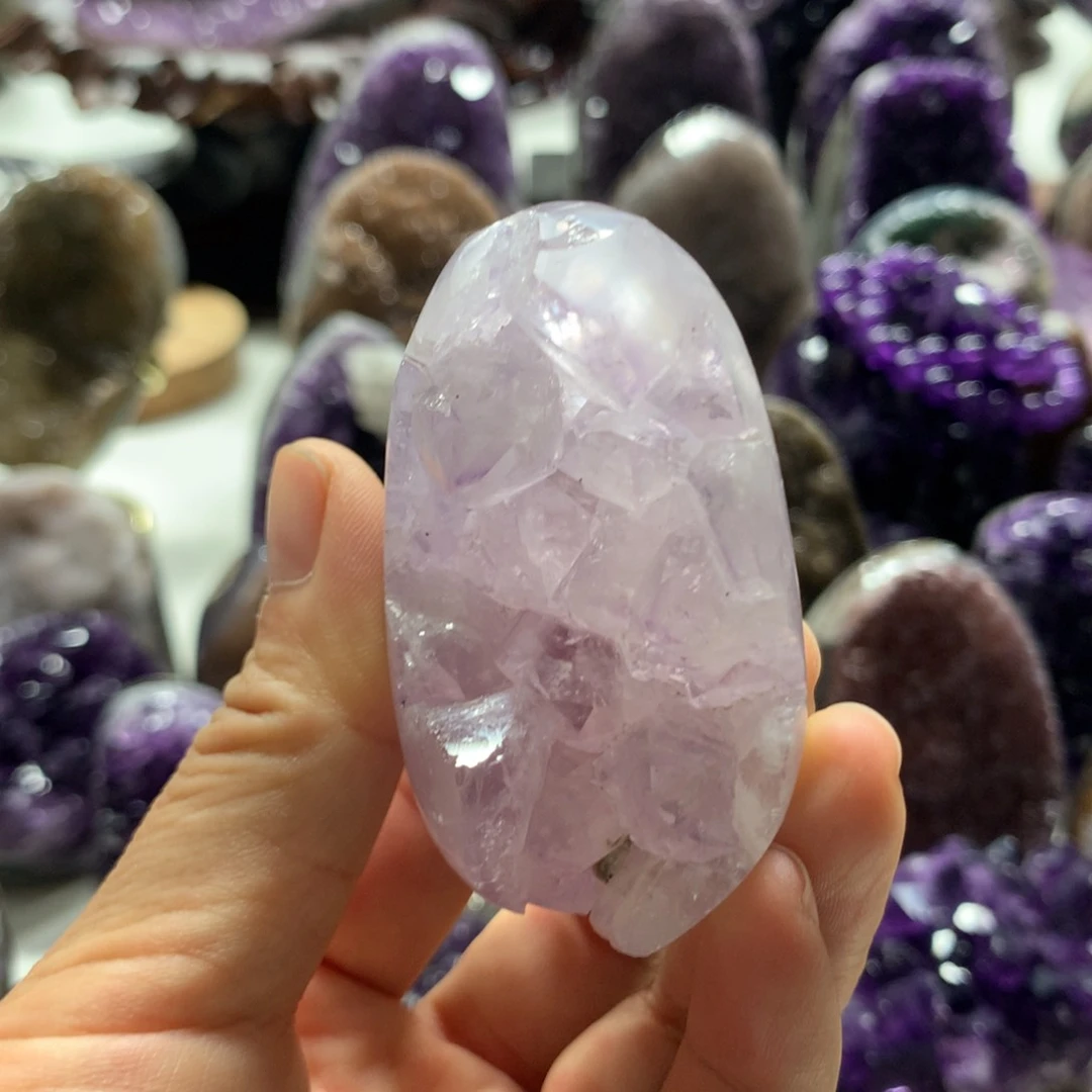 紫晶摆件未镶嵌水晶