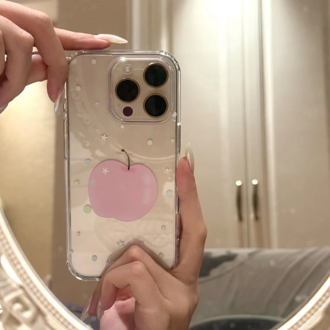 苹果礼物小熊适用iPhone16透明15PLUS手机壳14苹果13卡通12防摔壳