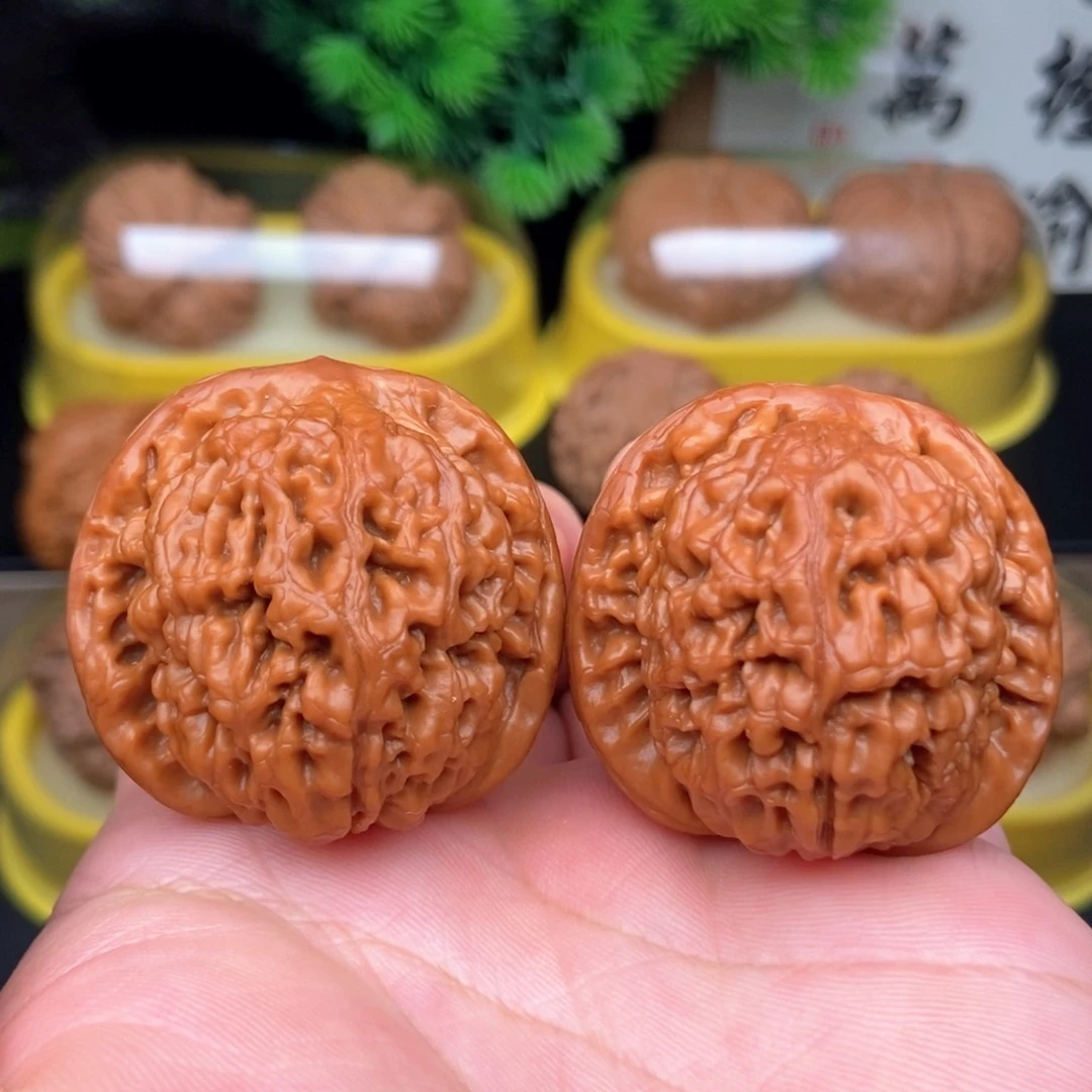 吊坠文玩核桃38莲花