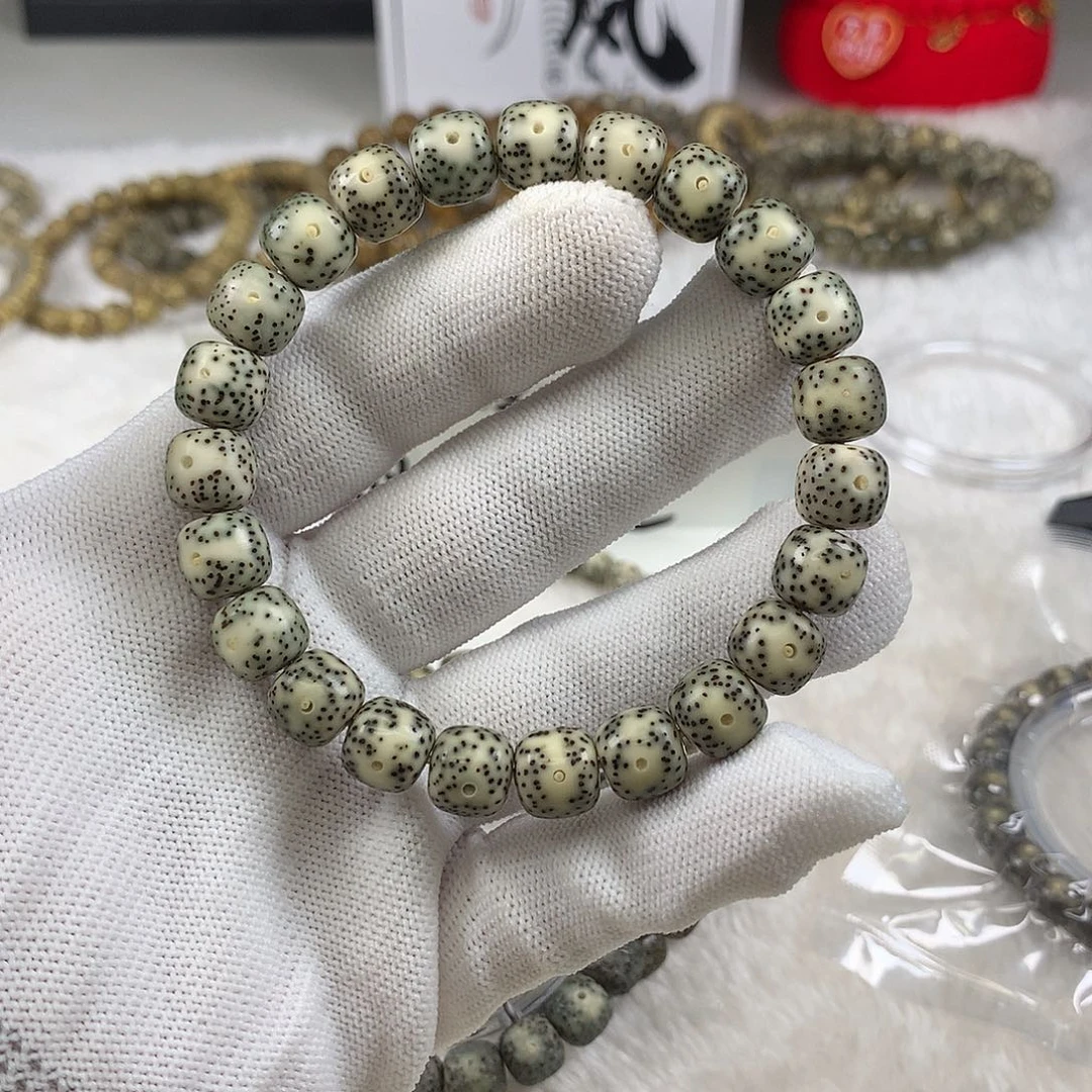 星月菩提手串5号青花瓷10×9