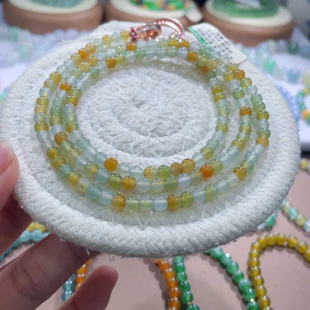 未镶嵌手链翡翠冰胶油画卡4.7