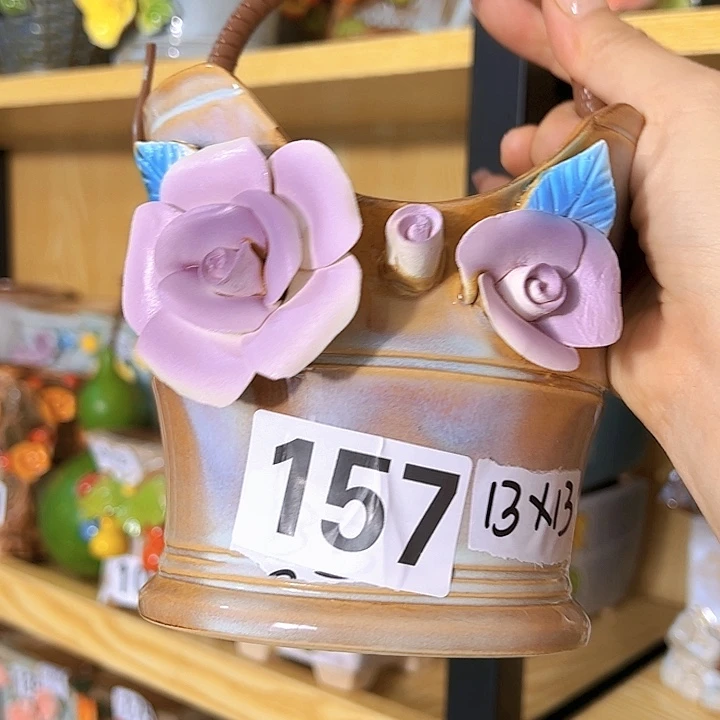 陶瓷多肉花盆满15包邮