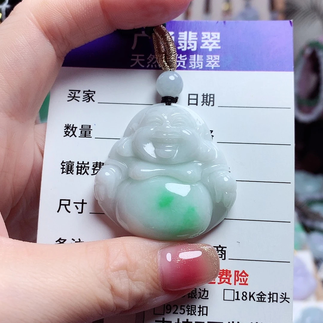 颈饰未镶嵌翡翠佛公08