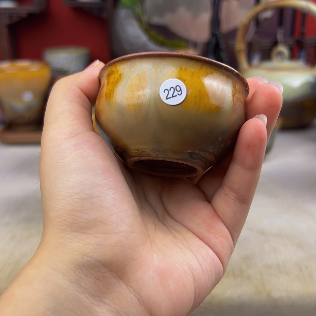 杯纯手工柴烧主人杯