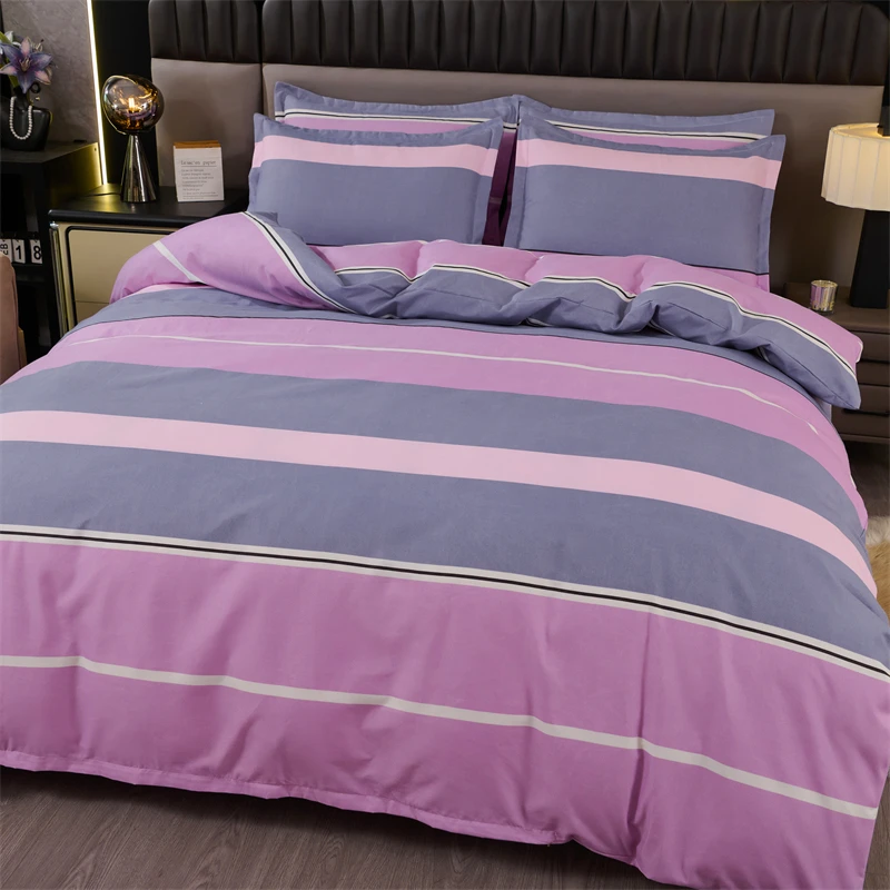 加厚磨毛四件套学生宿舍被套斜纹床单印花被罩亲肤款可爱家用单人