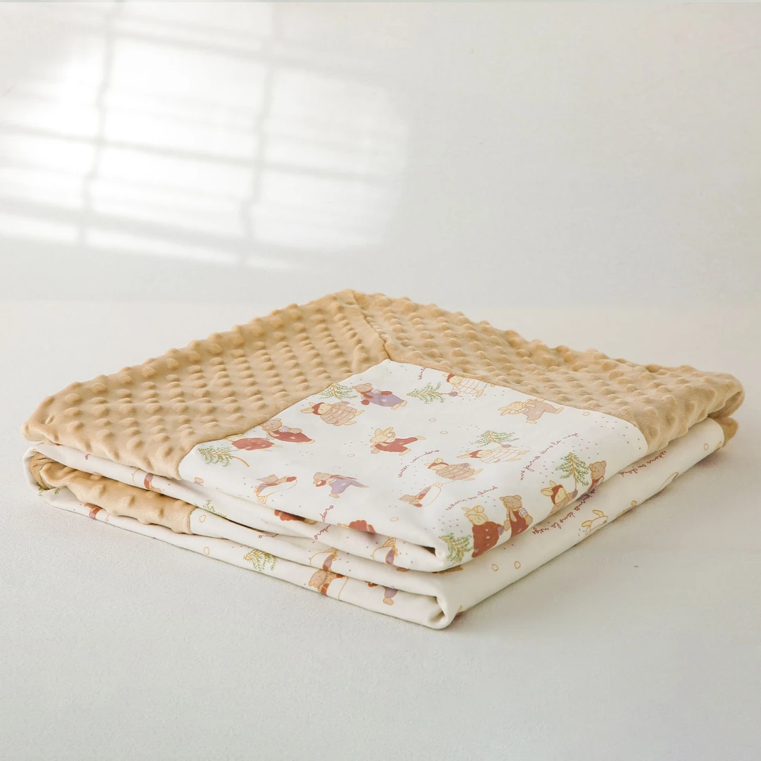 120×160【圣诞-豆豆被-杏色】-直播间链接专属