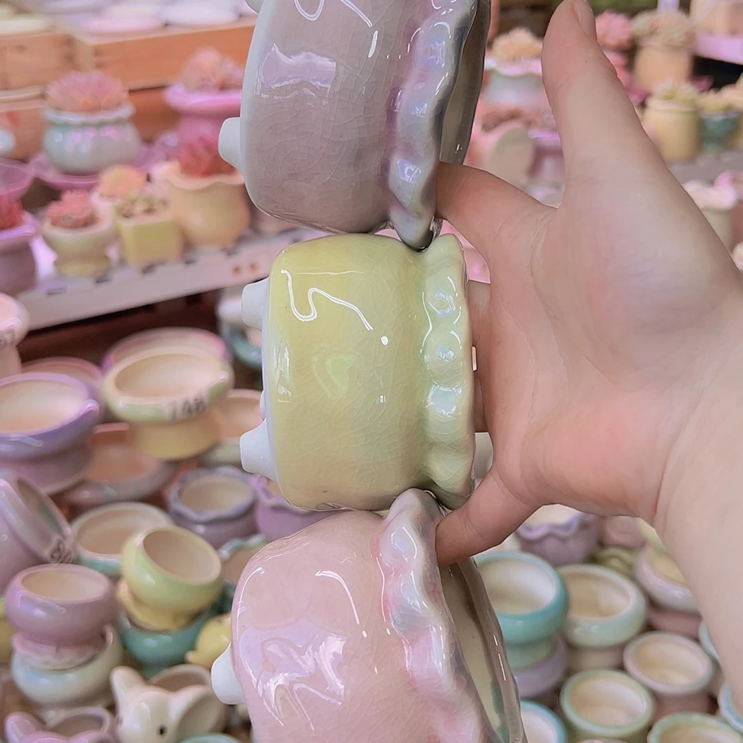 陶瓷花盆当场满12包邮