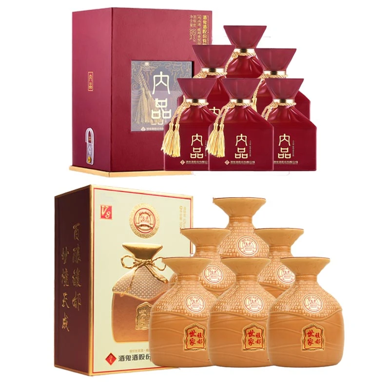 酒鬼酒鬼 内品+V8组合装 52度馥郁香型高度白酒52度500ml