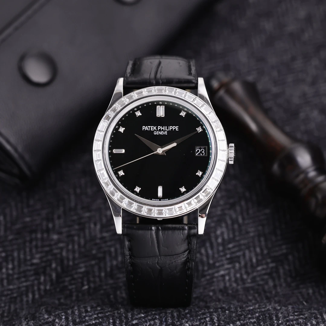 95新 Patek Philippe/百达翡丽 5298P 外圈刻度原镶钻 单表