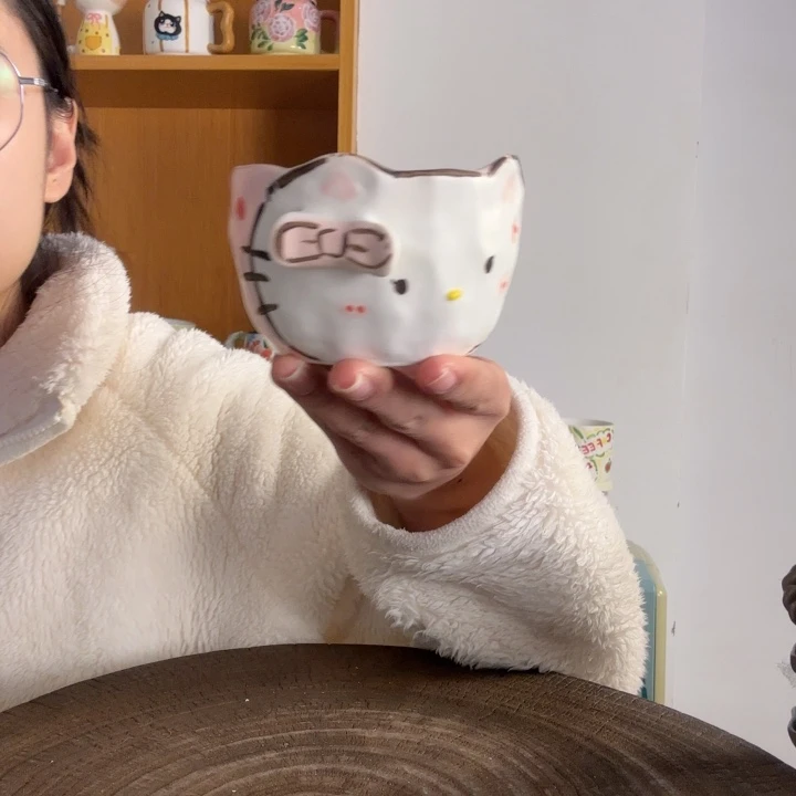 洛***子手捏手绘景德镇陶瓷