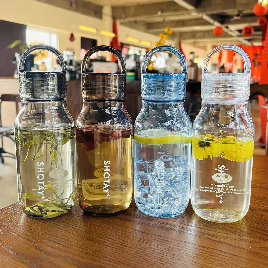 尚泰Tritan户外运动茶水杯学生杯子纯色随手杯高档简约小清新直饮