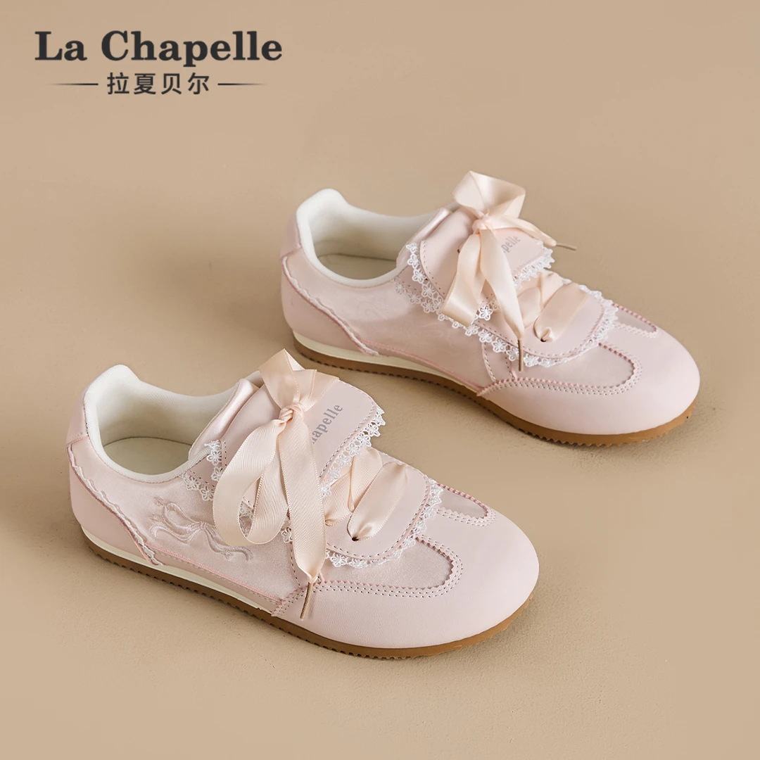 拉夏贝尔德训鞋女款2025年春夏新款轻便舒适百搭透气休闲芭蕾舞鞋