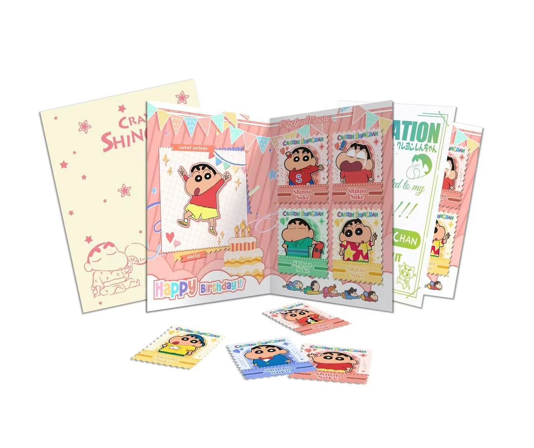 柴の【玩法集合】喵谷蜡笔小新派对邮票集系列收藏卡牌（二创代拆）