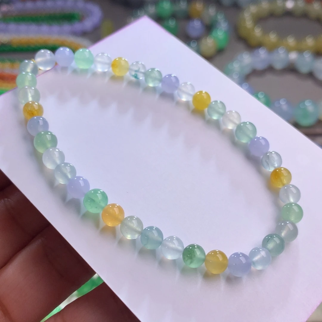 翡翠未镶嵌手链卡5