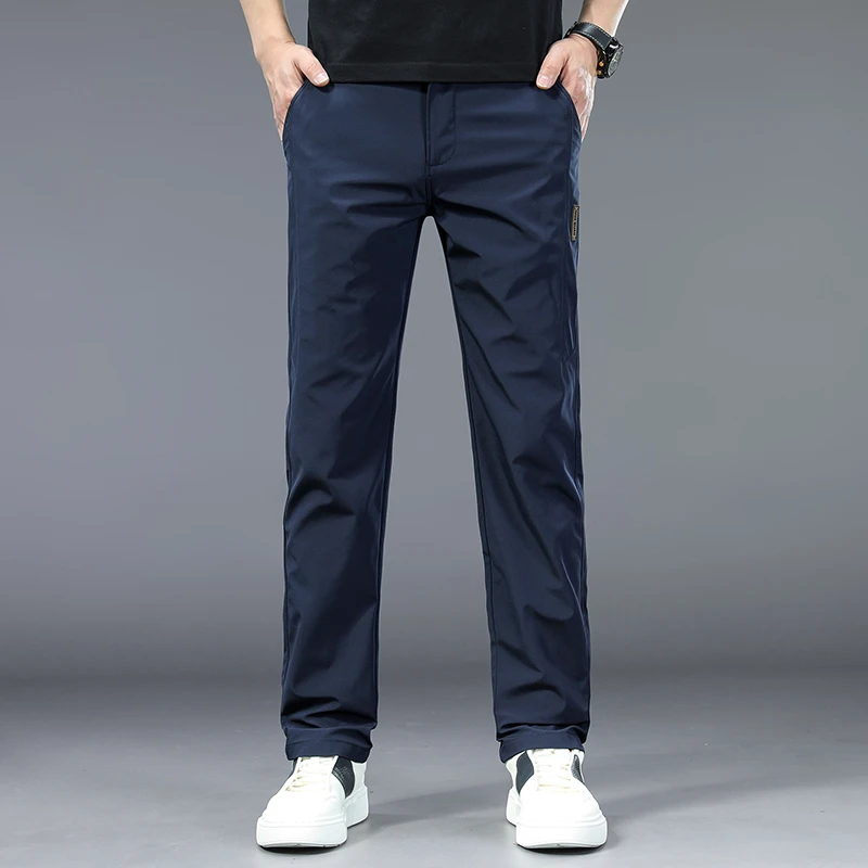 皮尔卡丹-2025年夏季新款直筒裤薄款微宽松高端百搭休闲裤男-426