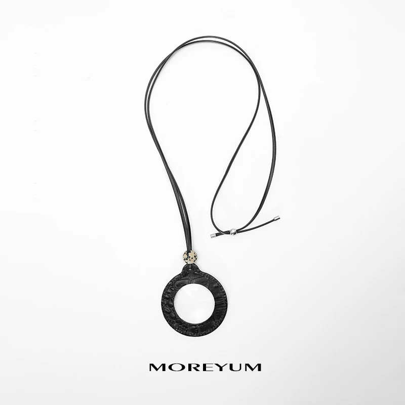 铜合金布艺项链 时尚气质百搭轻奢高级感默影项链