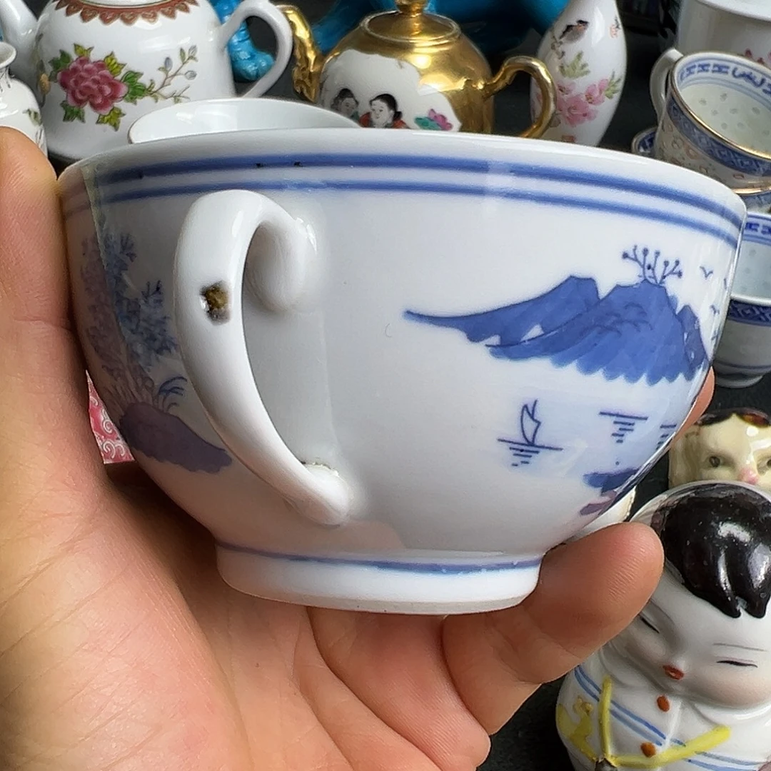 华***堃杯景德镇陶瓷耳杯