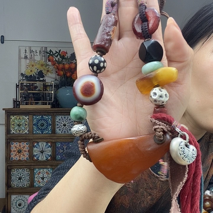 蜜蜡项链未镶嵌项链