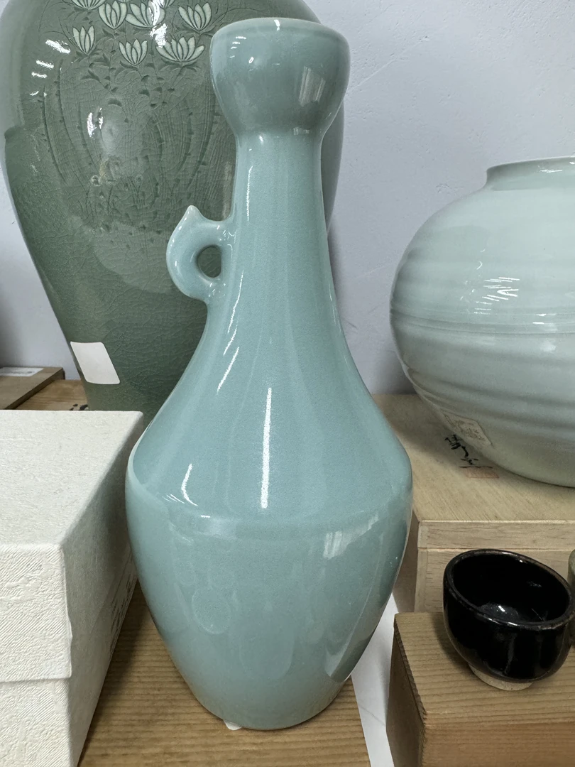 日本天龙寺青瓷花瓶