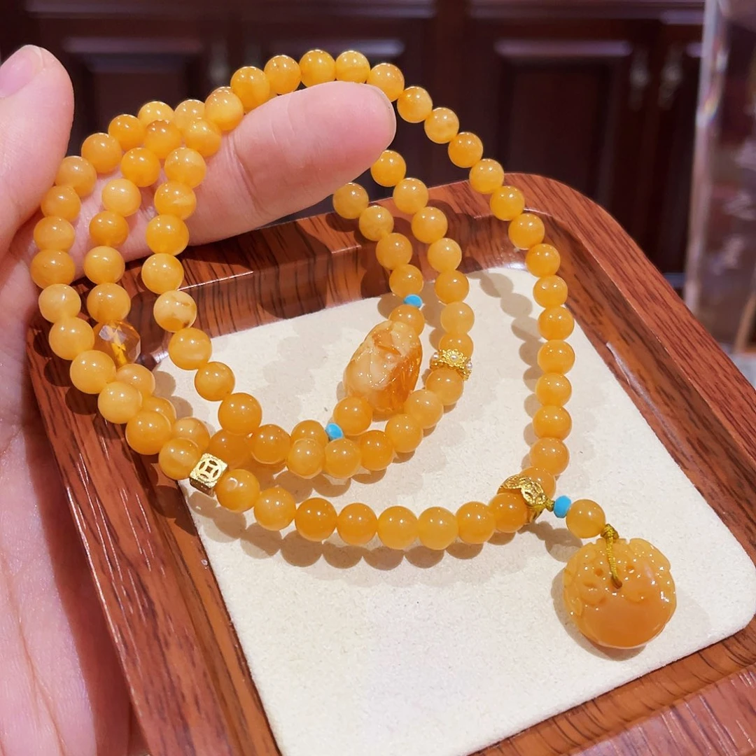 蜜蜡手链未镶嵌手串