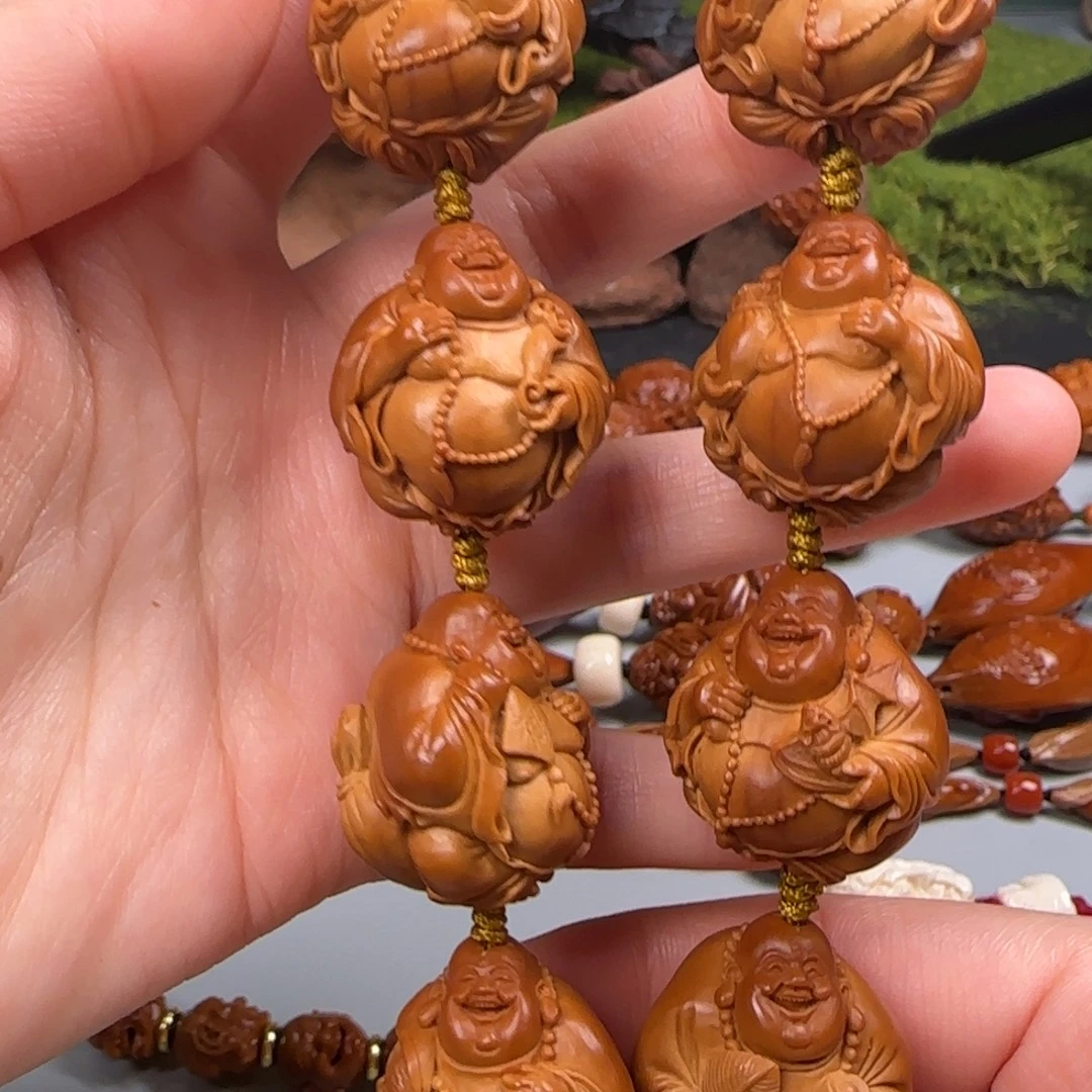 橄榄核手串/手链24八宝弥勒