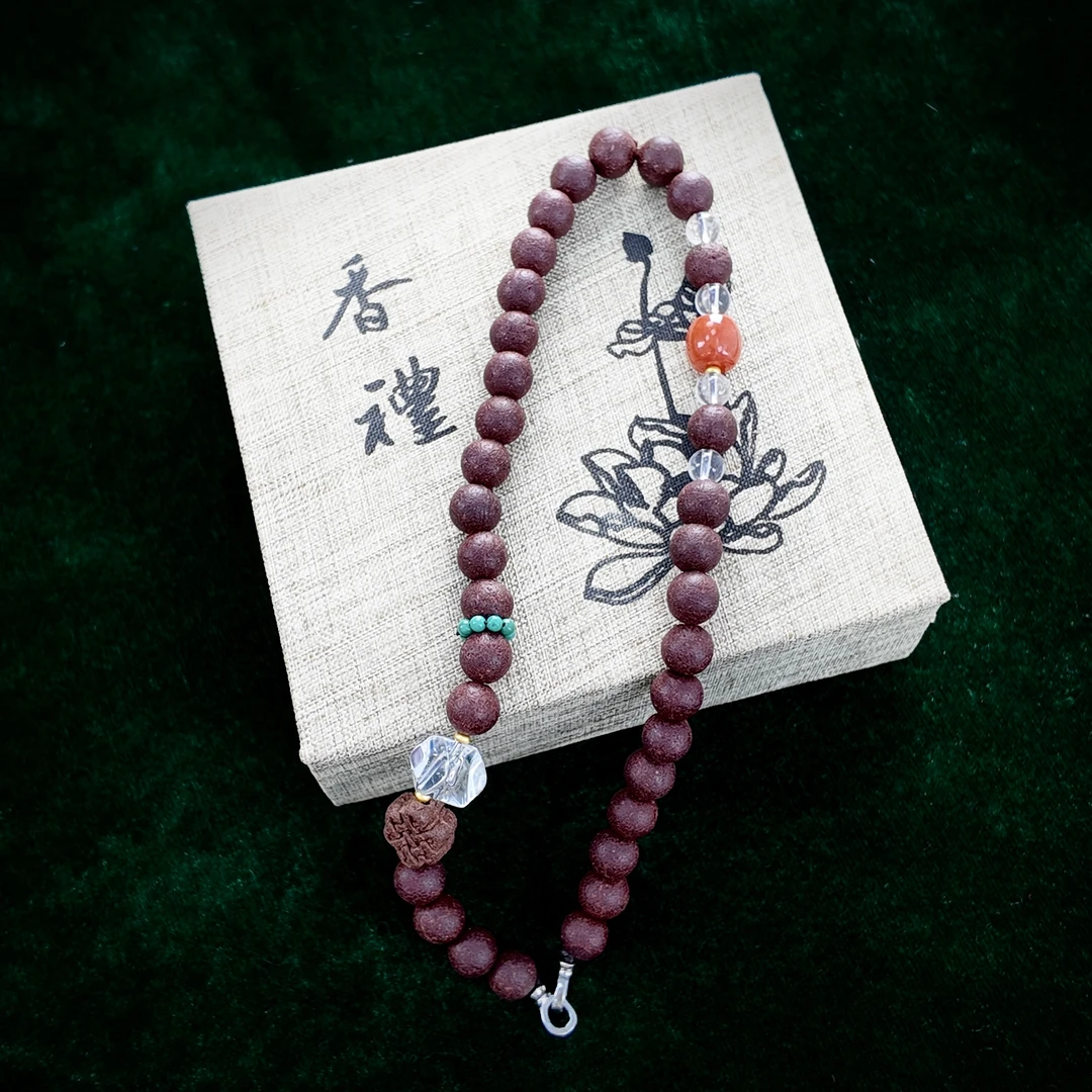 非遗传承人手工香链百媚祥云双珠