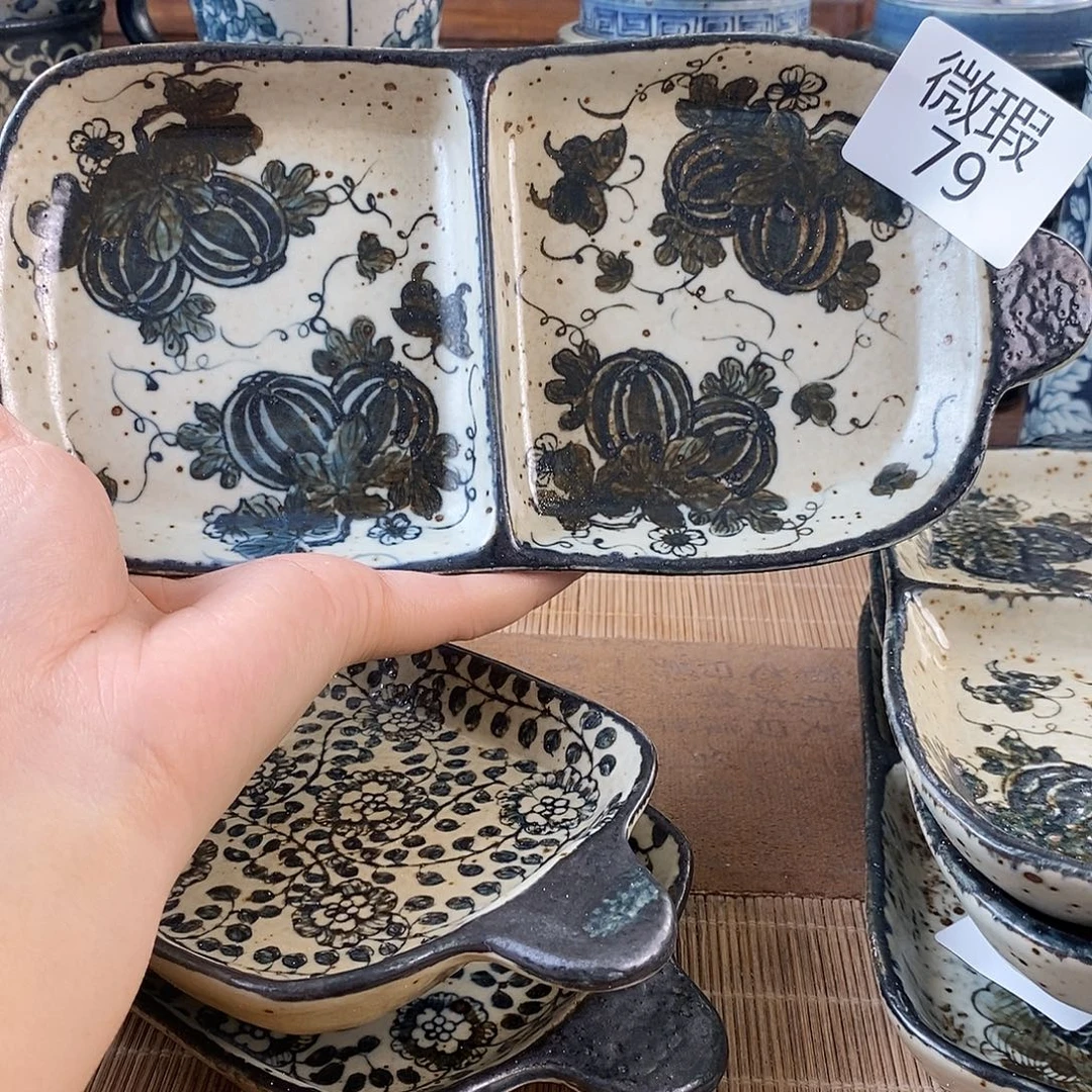 手工手绘青花高温陶瓷