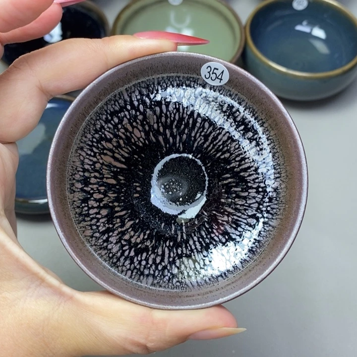 茶盏帅*帅建窑建盏磨底柴烧主人杯