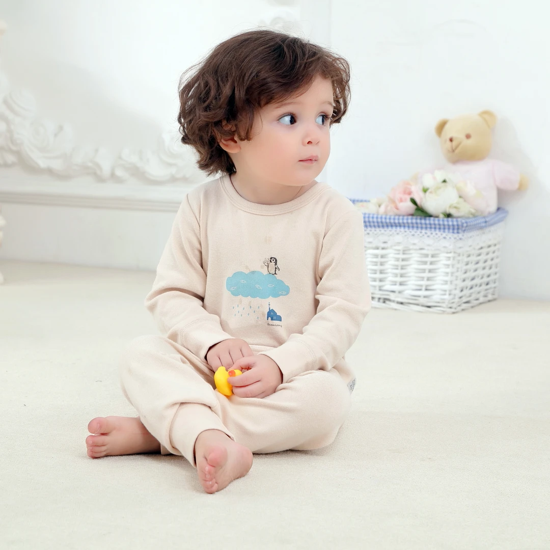 儿童睡衣女孩长袖纯棉家居服2025新款内衣女宝宝秋衣秋裤秋季套装