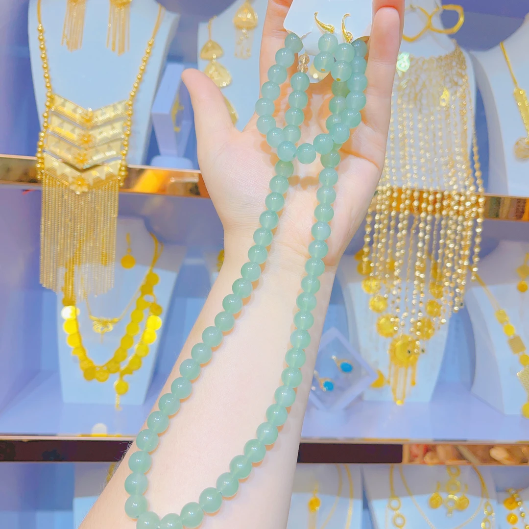 非金属仿水晶项链 货号5059非金属时尚项链三件套