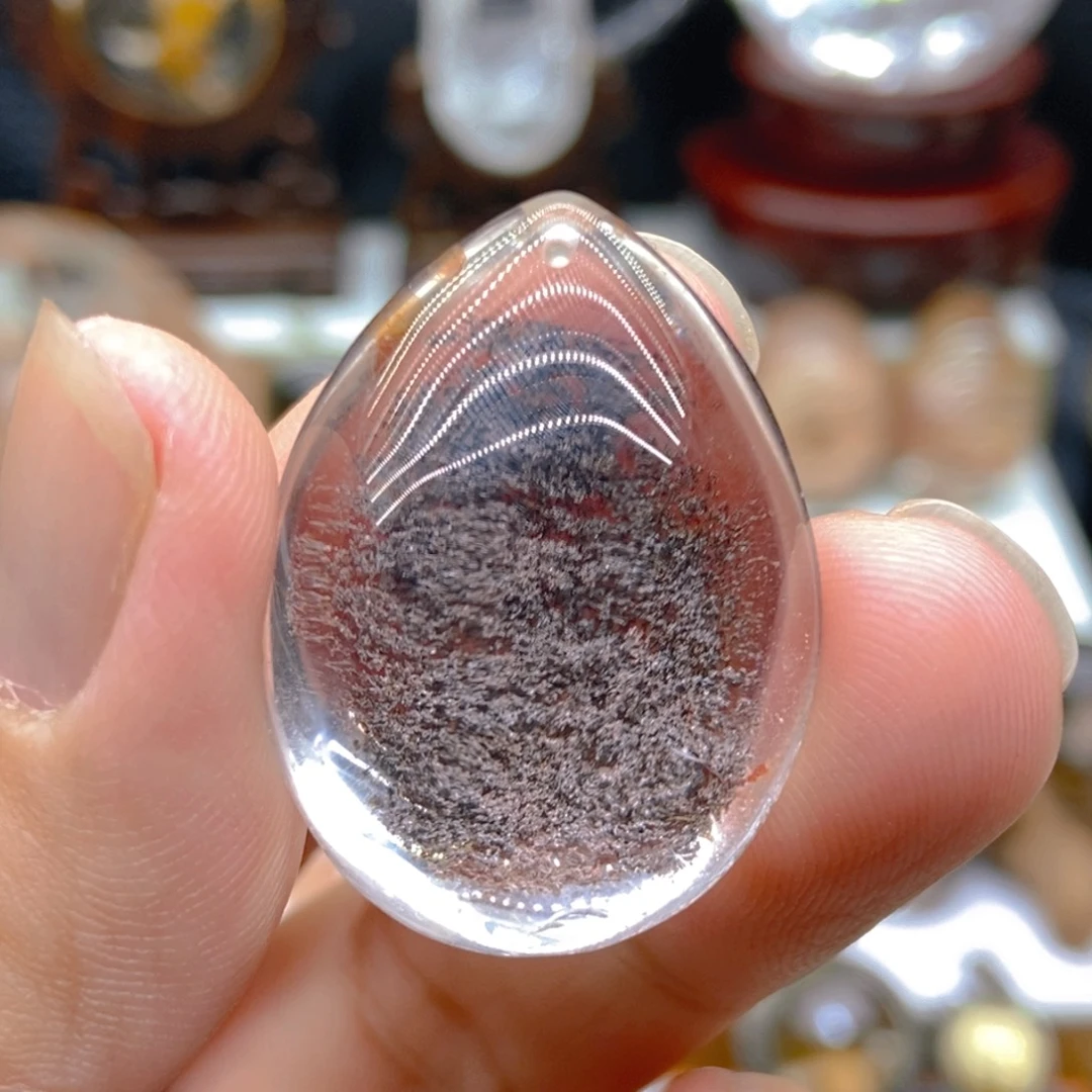 未镶嵌颈饰水晶天然水晶紫幽灵吊坠