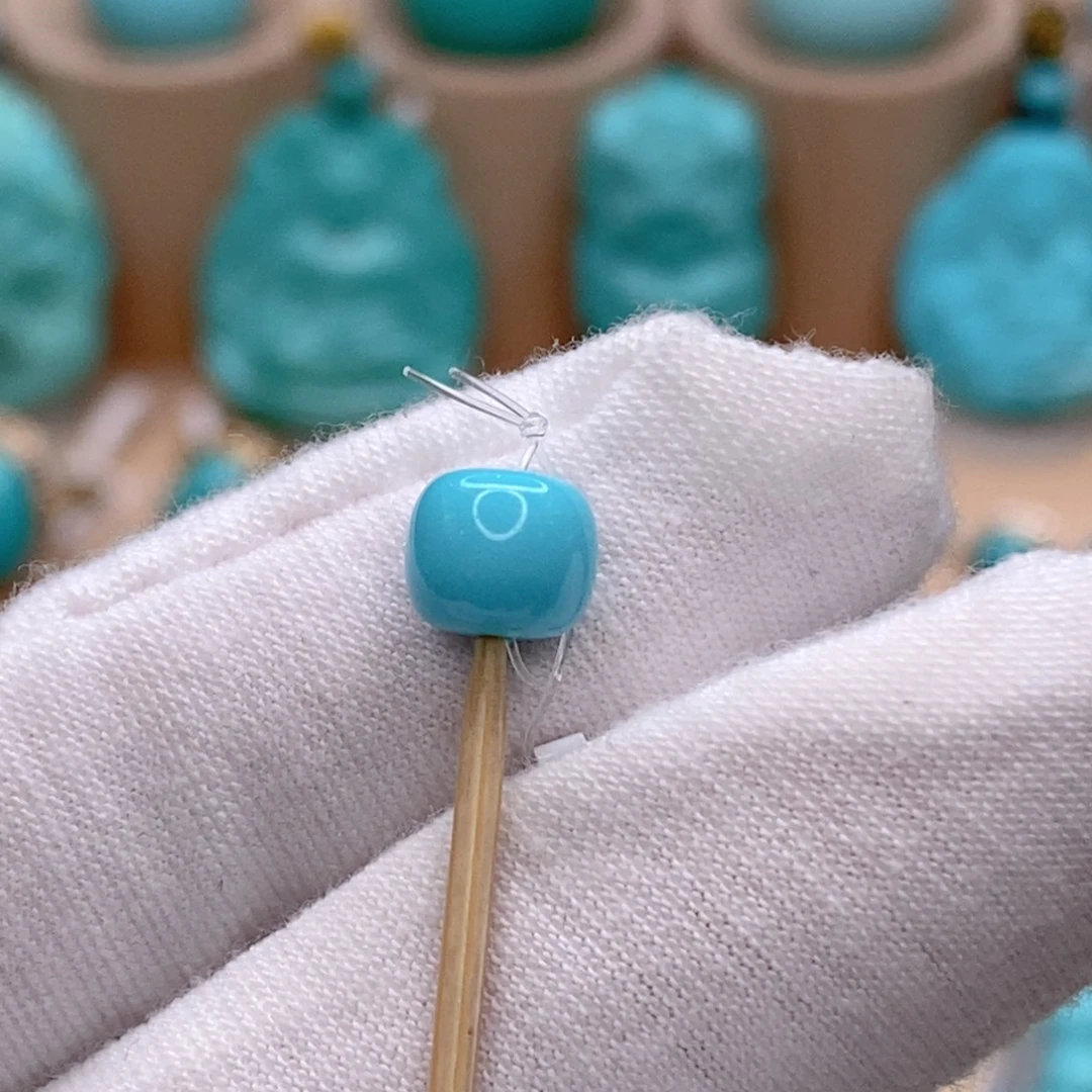 绿松石未镶嵌珠宝奇石7mm