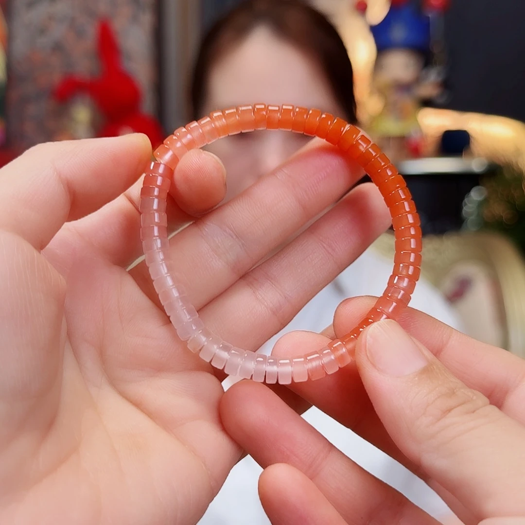 南红玛瑙未镶嵌手链