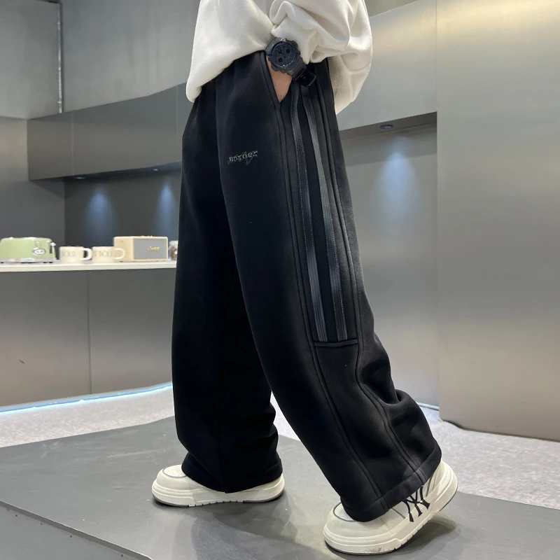 儿童装男童秋装裤子长裤2025新款中大童春秋款男孩秋季帅气运动裤