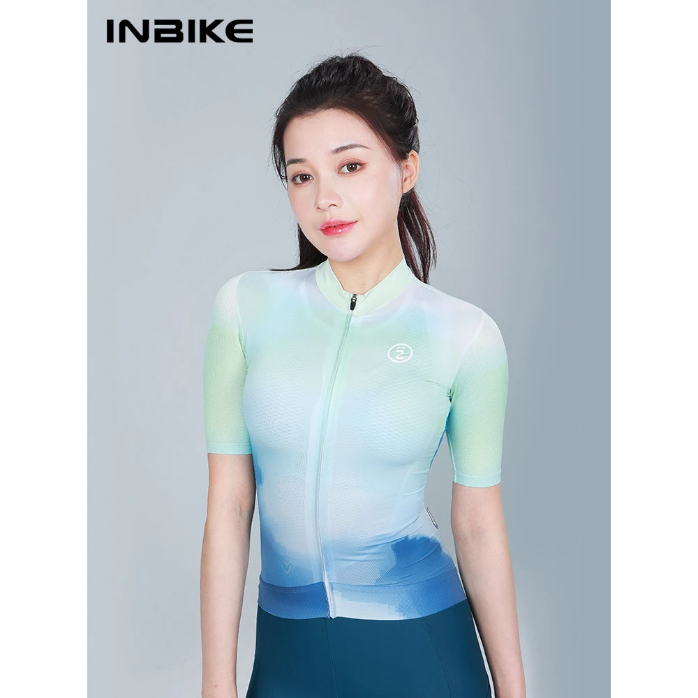 INBIKE｜虹曦骑行服女士短袖春夏透气速干公路山地自行车衣服