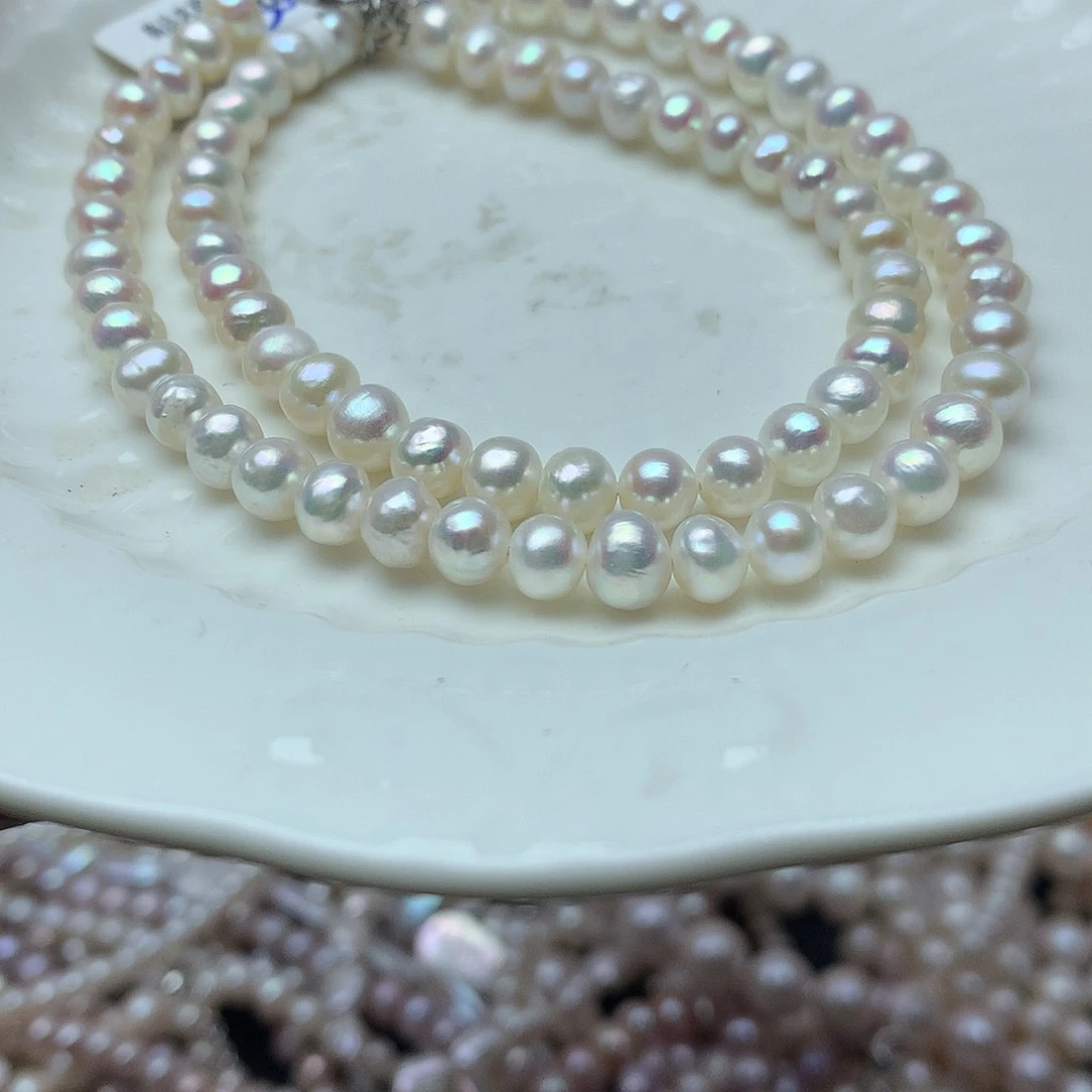 淡水珍珠6-7未镶嵌a172项链