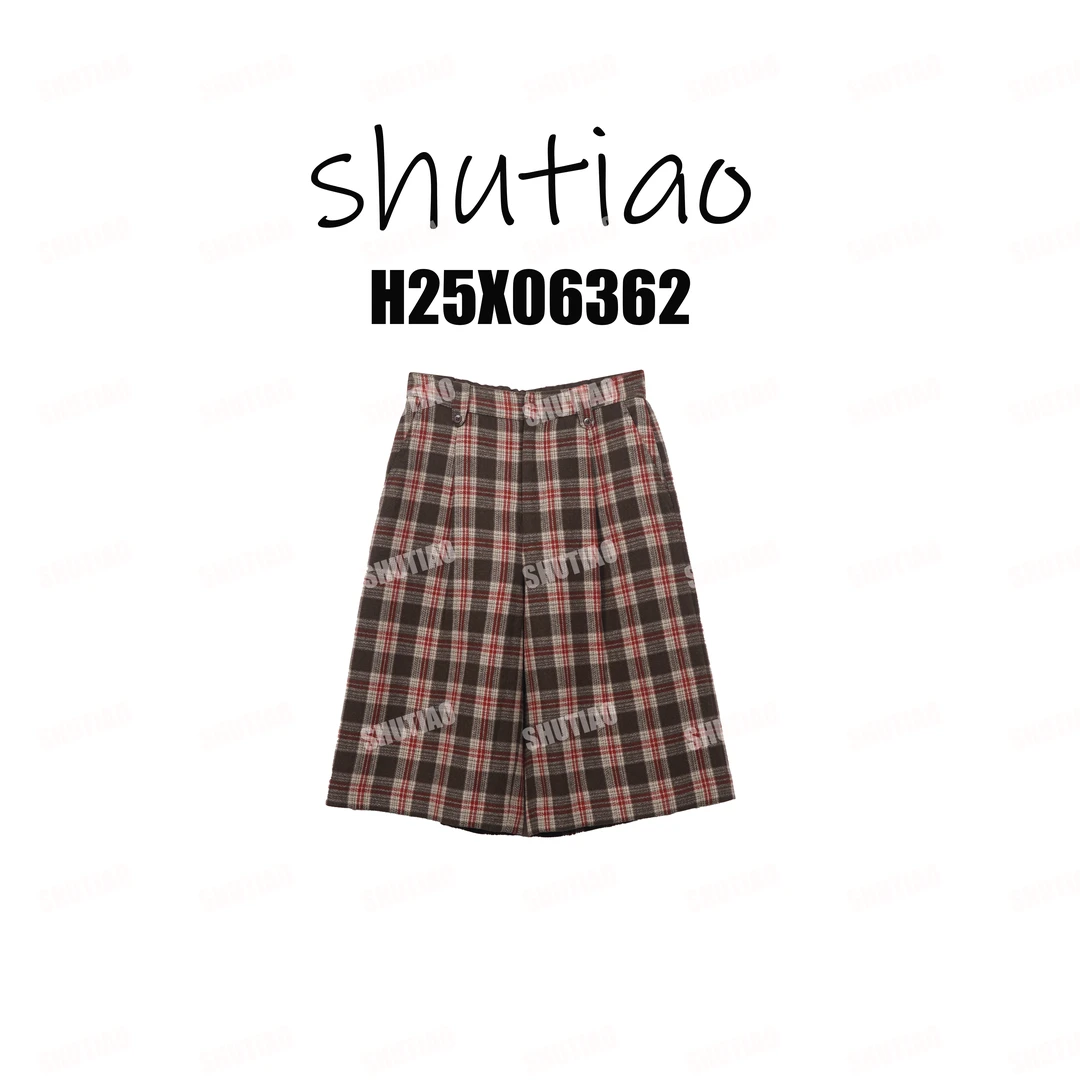 【SHUTIAO】2025秋冬：新款小众设计款短裤H25X06362