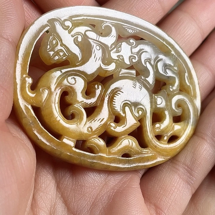 和田玉未镶嵌挂件