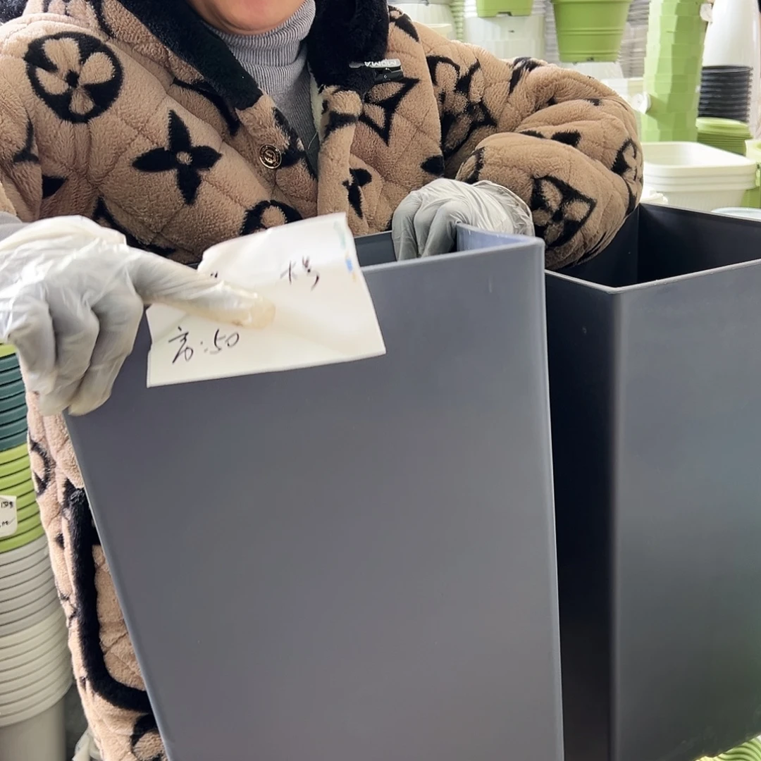 瑕疵方盆大号灰黑色2个无托