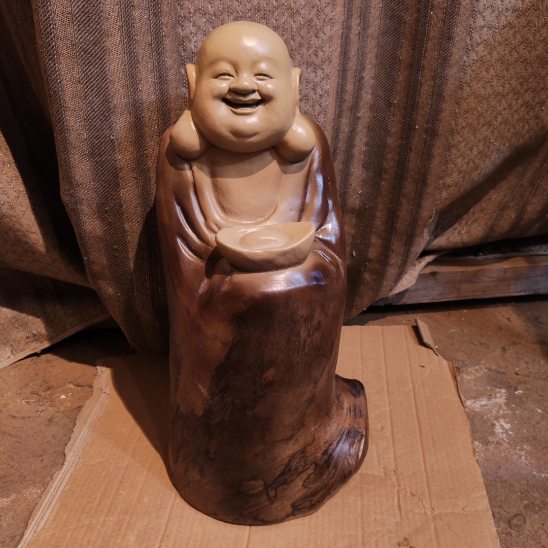 精品香樟木作品 弥勒佛