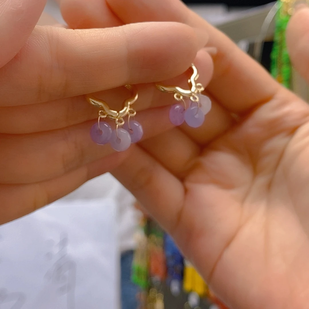 翡翠合金耳饰翡翠