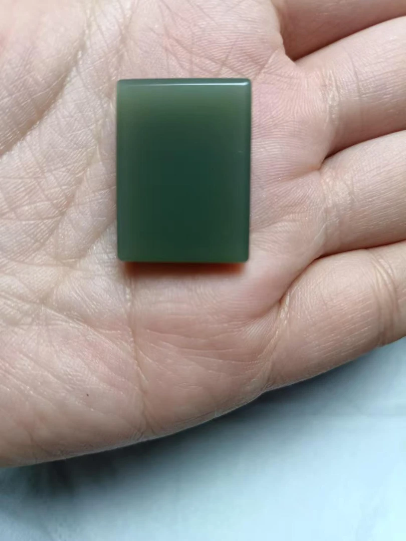 天然和田玉碧玉无事牌